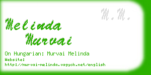 melinda murvai business card